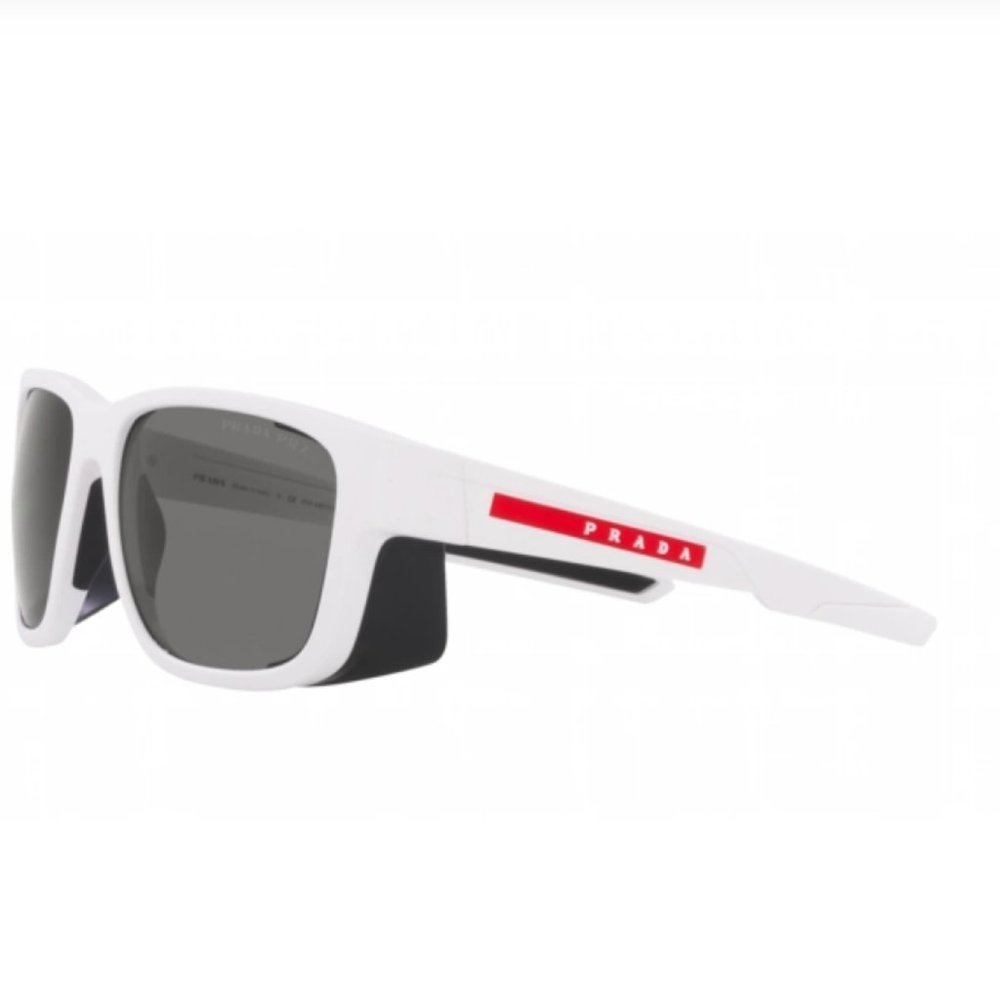Men Prada White Rubber Sunglasses